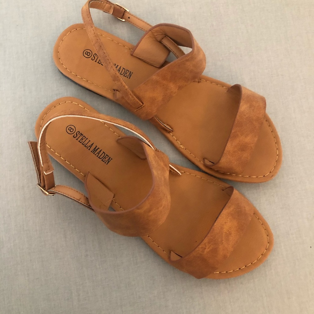 Sandals with a strap